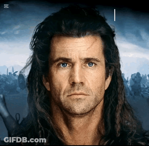 A Close Up Of A Man 'S Face With The Letter I Visible GIF