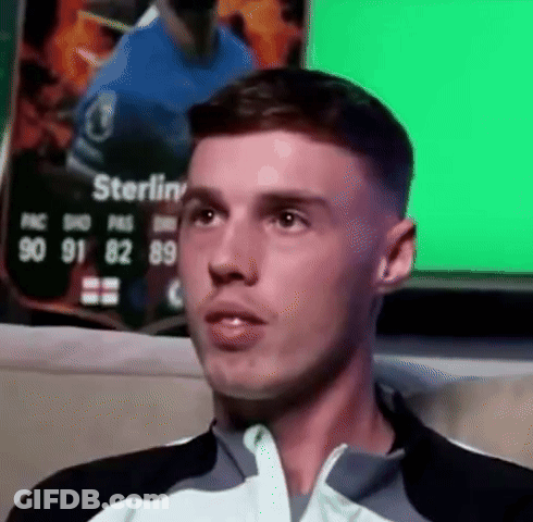 A Close Up Of A Man 'S Face With The Name Sterling On The Back GIF