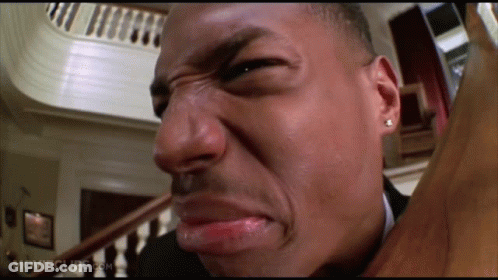 A Close Up Of A Man 'S Face With The Website Movieclips.com Visible GIF