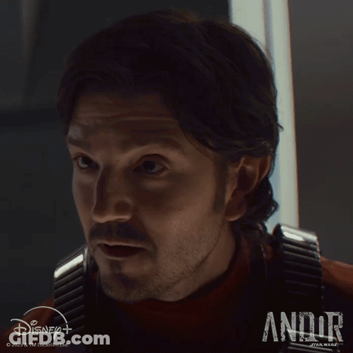 Close Up Of Man Face With Andor Text GIF