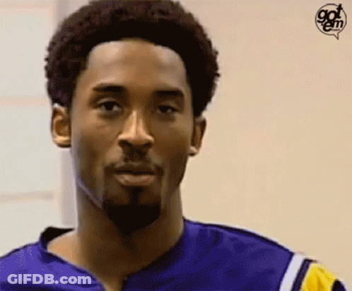 A Close Up Of A Man 'S Face With The Word Got Em On The Bottom Left GIF