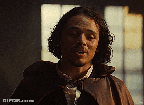 A Close Up Of A Man 'S Face With The Word Kepler Below Him GIF