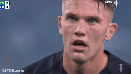 A Close Up Of A Man 'S Face With The Word Live On The Bottom GIF