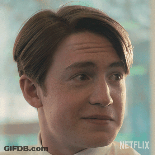 A Close Up Of A Man 'S Face With The Word Netflix On The Bottom Right GIF