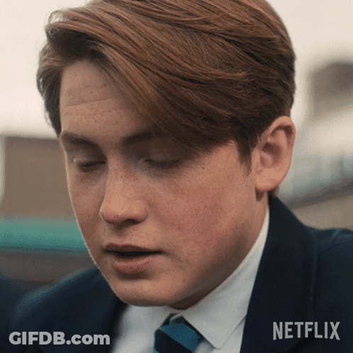 A Close Up Of A Man 'S Face With The Word Netflix On The Bottom Right GIF
