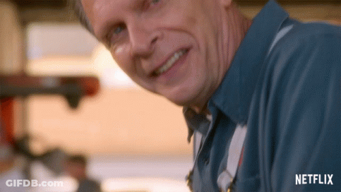 A Close Up Of A Man 'S Face With The Word Netflix On The Bottom Right GIF