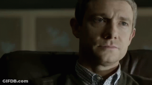 A Close Up Of A Man 'S Face With The Word Nothing In The Corner GIF