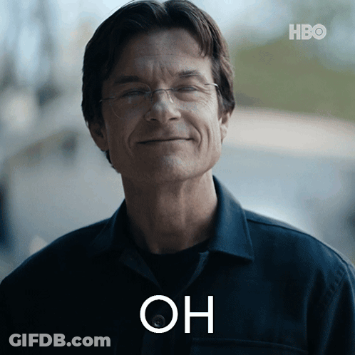 A Close Up Of A Man 'S Face With The Word Oh Above It GIF