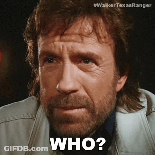 A Close Up Of A Man 'S Face With The Word Who On It GIF