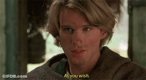 A Close Up Of A Man 'S Face With The Words As You Wish Written On The Bottom GIF