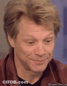 A Close Up Of A Man 'S Face With The Words Because They Can Be Seen In The Corner GIF