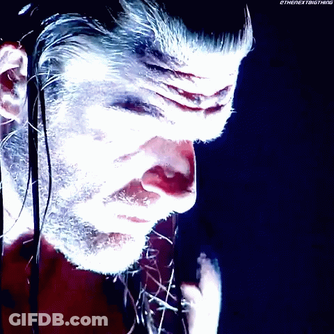A Close Up Of A Man 'S Face With The Words " Ethenextbigthing " On The Bottom Right GIF