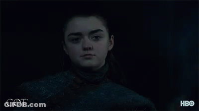 A Close Up Of A Man 'S Face With The Words Got Behind Him GIF