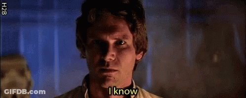 A Close Up Of A Man 'S Face With The Words " I Know " On It GIF