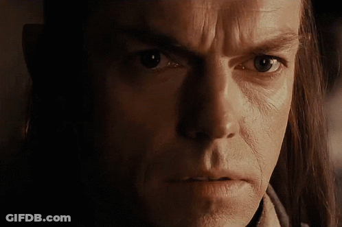 A Close Up Of A Man 'S Face With The Words " I Was " Below It GIF