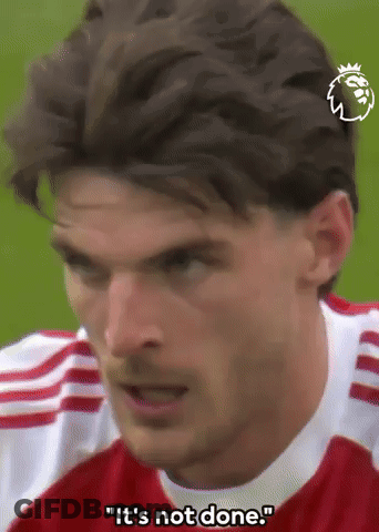 A Close Up Of A Man 'S Face With The Words `` It 'S Not Done '' Written On The Bottom . GIF