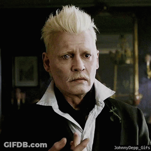 A Close Up Of A Man 'S Face With The Words Johnnydepp_gifs Below Him GIF