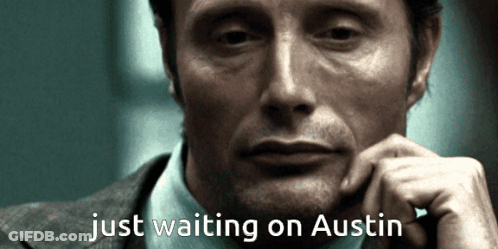 Close Up Of Man's Face Waiting On Austin GIF
