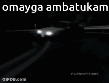 A Close Up Of A Man 'S Face With The Words Omayga Ambatukam Written Above Him GIF