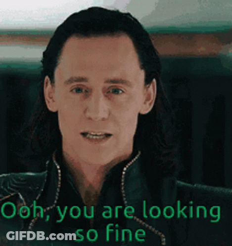 A Close Up Of A Man 'S Face With The Words Ooh You Are Looking So Fine On The Bottom GIF