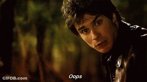 A Close Up Of A Man 'S Face With The Words Oops On The Bottom GIF