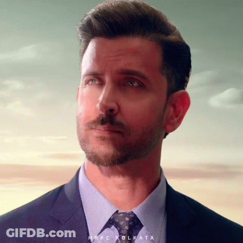 A Close Up Of A Man 'S Face With The Words Prfc Kolkata At The Bottom GIF