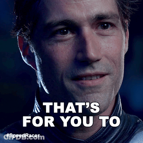 A Close Up Of A Man 'S Face With The Words That 'S For You To On The Bottom GIF