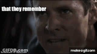A Close Up Of A Man 'S Face With The Words `` The Night They Played The Titans '' GIF