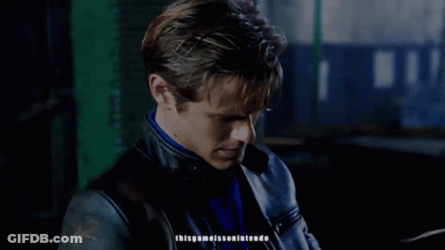 Close Up Of Man's Face Saying ThisGameIsOnNintendo GIF