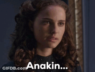 A Close Up Of A Man 'S Face With The Words What Is It Padme Below It GIF