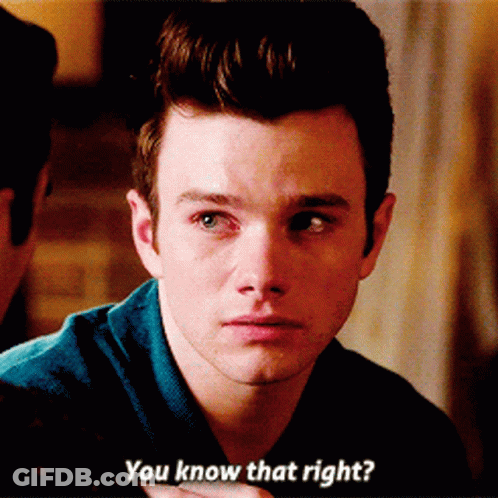 A Close Up Of A Man 'S Face With The Words " You Know That Right " Next To Him GIF