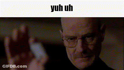 A Close Up Of A Man 'S Face With The Words Yuh Uh Above Him . GIF