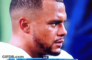 A Close Up Of A Man 'S Face With The Year 2016 Visible GIF