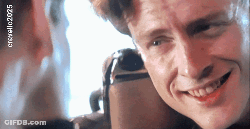 A Close Up Of A Man 'S Face With The Year 2025 On The Bottom Left GIF