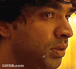 A Close Up Of A Man 'S Face With Water Coming Out Of His Nose GIF