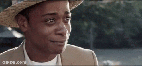 A Close Up Of A Man Wearing A Hat And A Suit Crying . GIF