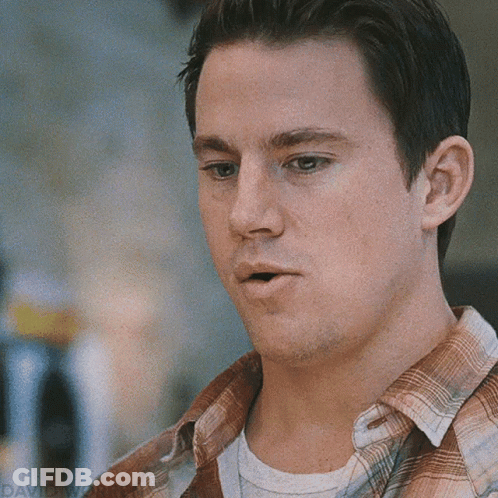 A Close Up Of A Man Wearing A Plaid Shirt And A White Shirt GIF