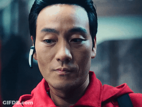A Close Up Of A Man Wearing A Red Hoodie GIF