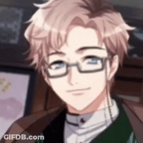 A Close Up Of A Man Wearing Glasses And A Jacket . GIF