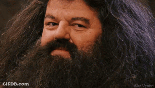 A Close Up Of A Man With A Beard And Alex Uyutov Written On The Bottom Right GIF