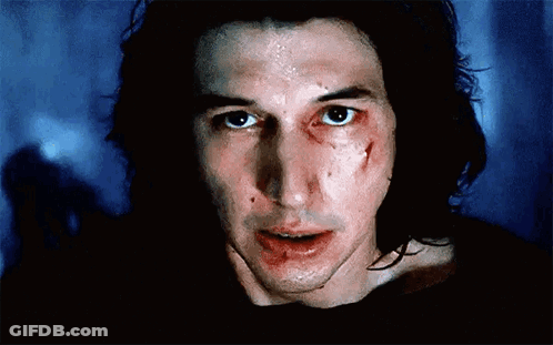 A Close Up Of A Man With Blood On His Face . GIF