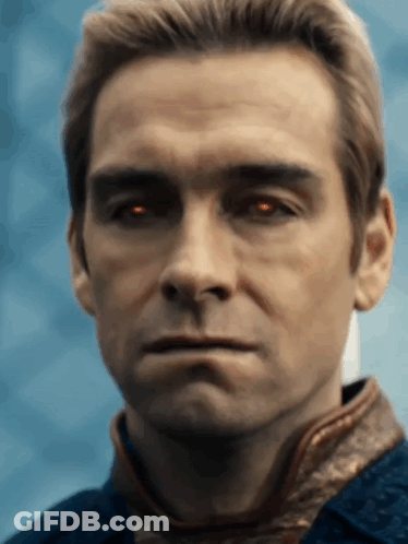 A Close Up Of A Man With Red Eyes GIF
