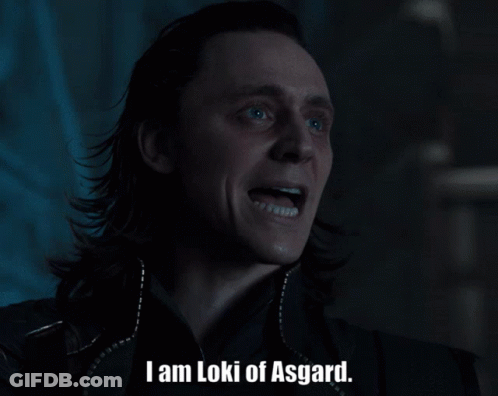 Close-Up Of Loki Saying I Am Loki Of Asgard GIF