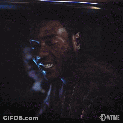A Close Up Of A Man With The Words Imma Holla At You On The Bottom GIF