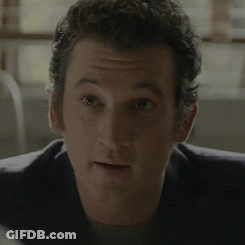 A Close Up Of A Man With The Words You 'Re Very Needy Below Him GIF