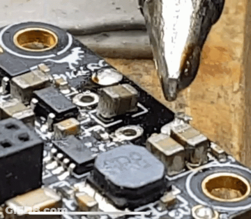 A Close Up Of A Motherboard With A Sticker That Says ' Micro ' On It GIF