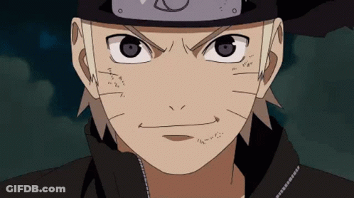 A Close Up Of A Naruto Character 'S Face With A Serious Look On His Face GIF