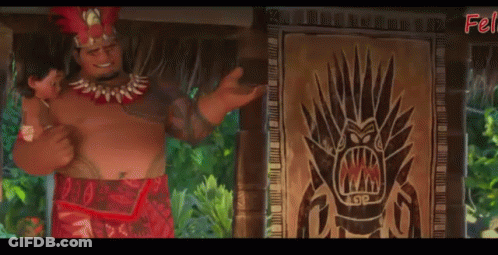 A Close Up Of A Painting With The Word Fel On The Bottom Right GIF