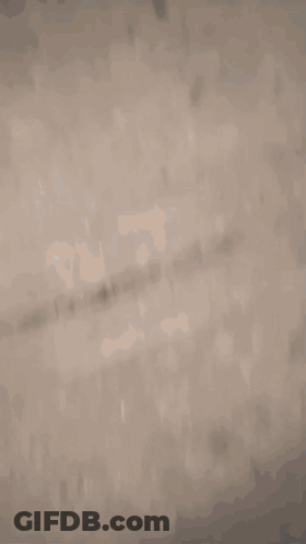 A Close Up Of A Pair Of White And Black Sneakers On A Concrete Floor . GIF