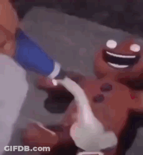 A Close Up Of A Person Holding A Cartoon Character 'S Hand . GIF